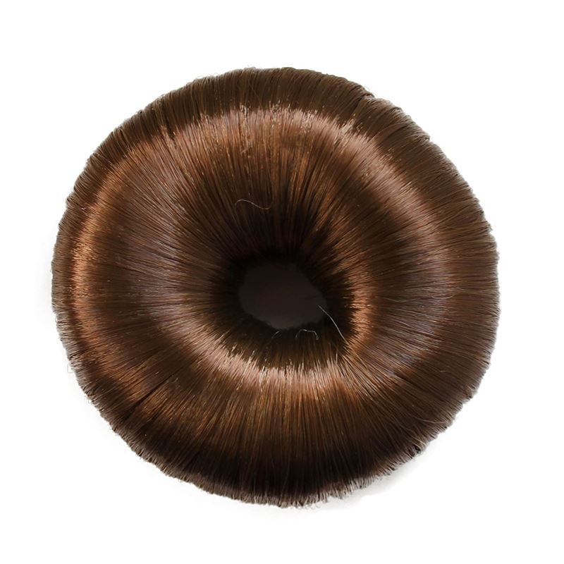 4 cm hair donut w/ artificial hair in multiple colours - Hair Accessories | Fashiongirl