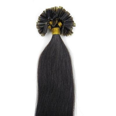 60 cm Hot Fusion Hair extensions 1B# Black Brown - | Fashiongirl