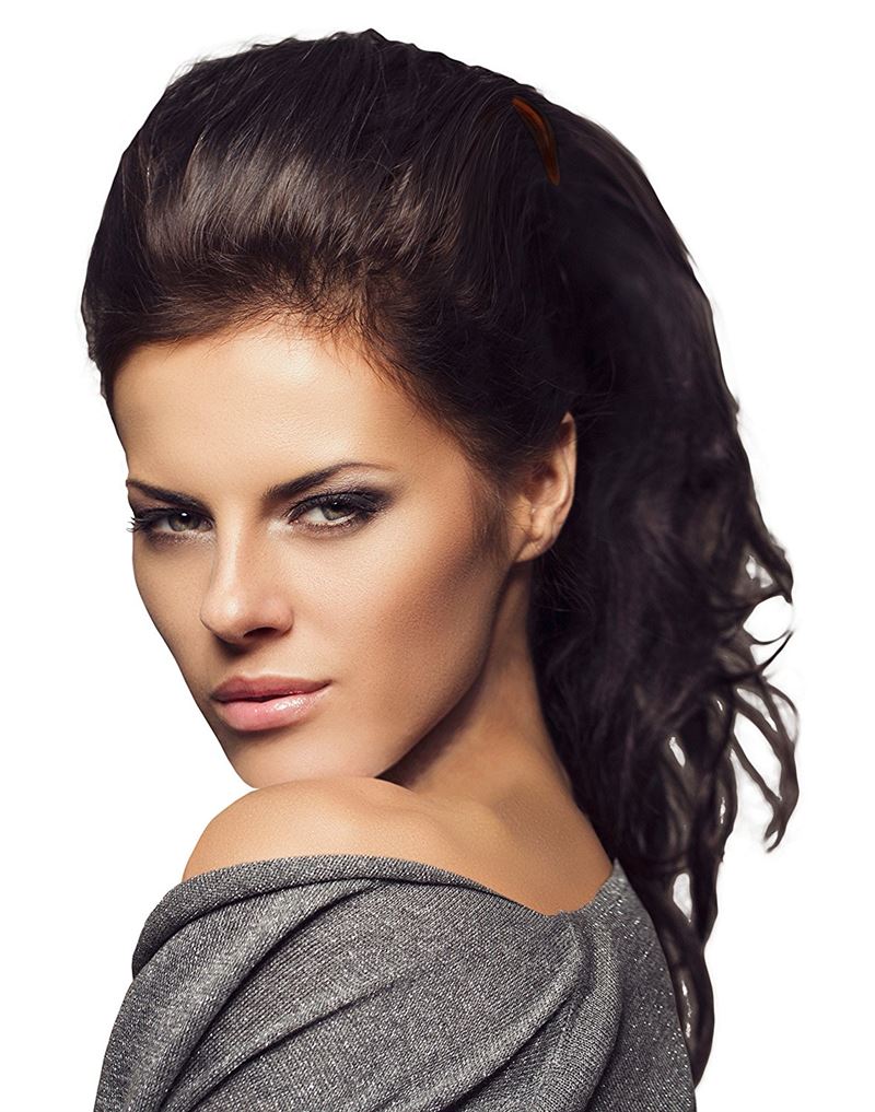 Banana Interlocking Hair Claw - Black - Hair Accessories