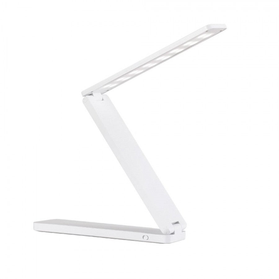 Battery powered LED lamp light - Foldable desk lamp - White - | Fashiongirl