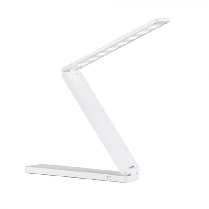 Battery powered LED lamp light - Foldable desk lamp - White - | Fashiongirl