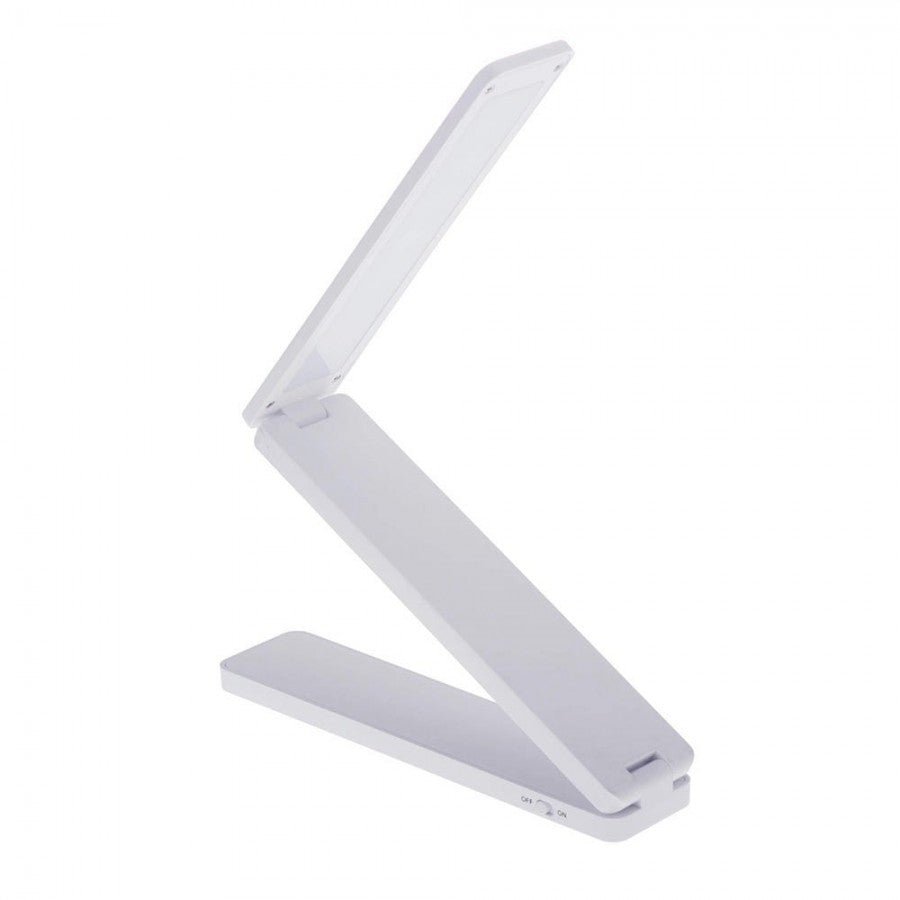 Battery powered LED lamp light - Foldable desk lamp - White - | Fashiongirl