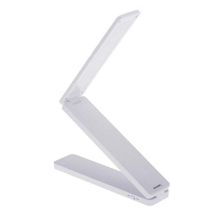 Battery powered LED lamp light - Foldable desk lamp - White - | Fashiongirl