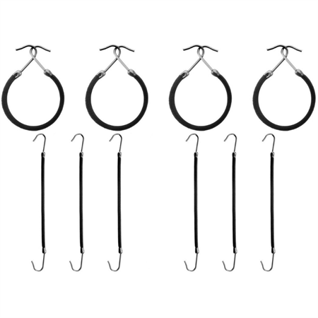 Bungee Hair Elastic 1 pack (10 pcs.) - Black - Hair Accessories | Fashiongirl
