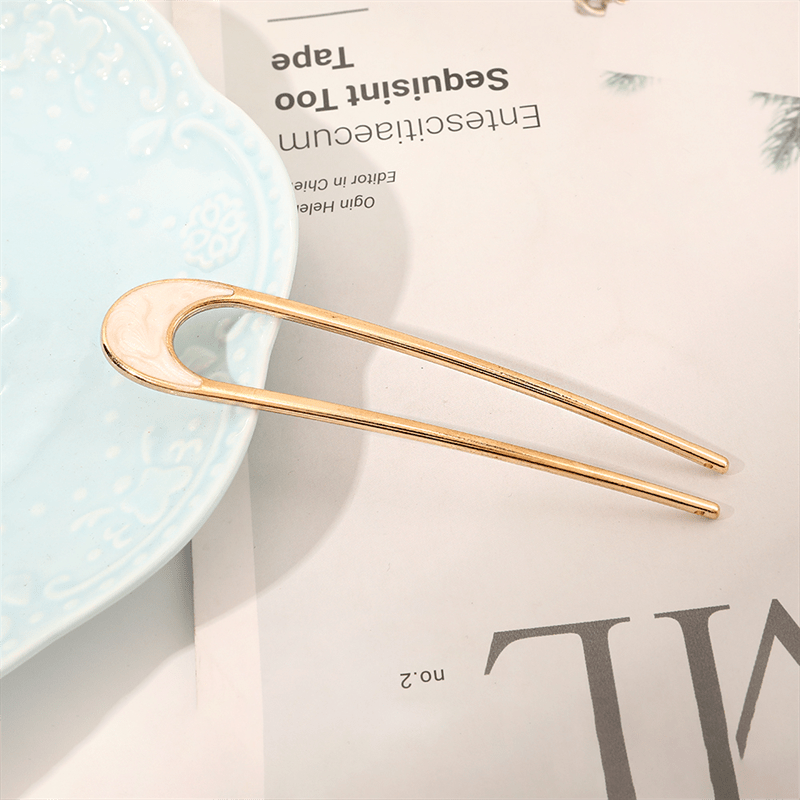 Chris Rubin Alina French Hairpin - Ivory - Hair Accessories