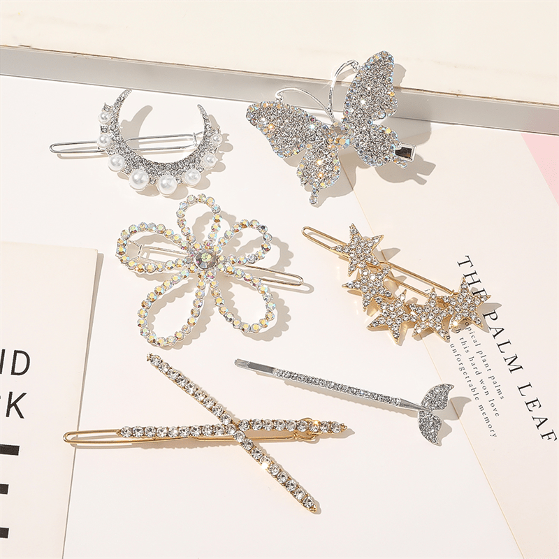 Chris Rubin Evie Hair Claw Gold - Flower - Hair Accessories | Fashiongirl