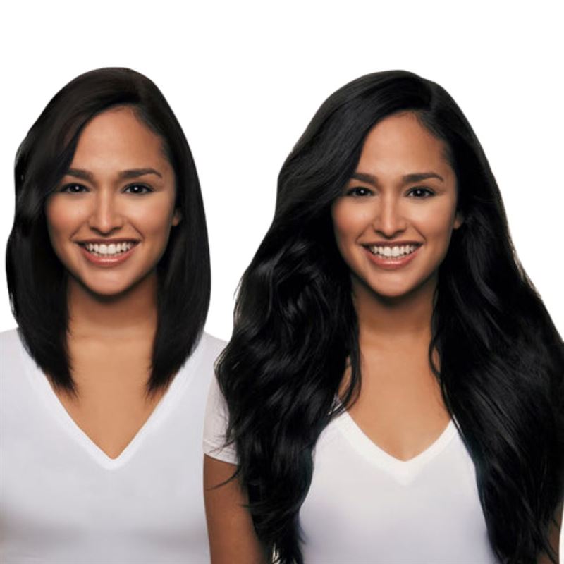 Clip In Extensions - 40 cm #1 Black - | Fashiongirl