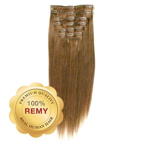 Clip In Extensions - 40 cm #12 light brown - | Fashiongirl
