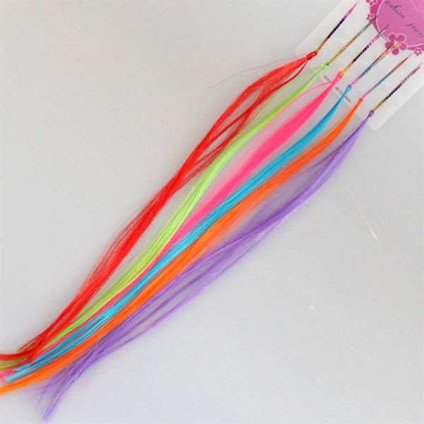 Crazy colour Clip On Extensions - 6 colour set - | Fashiongirl