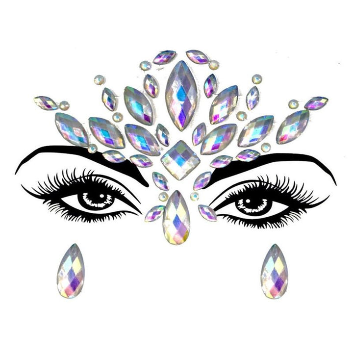 Face Jewels - Face diamonds with rhinestones (YJ - 01) - | Fashiongirl