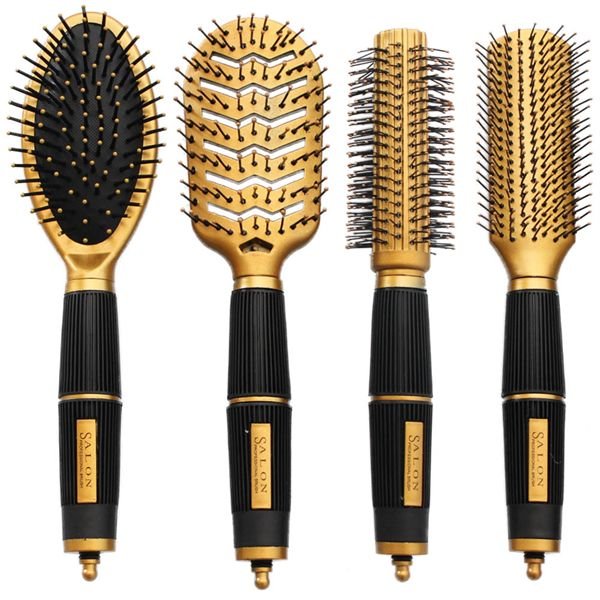 Hair brush set Gold Edition - Salon Professional - Perfect gift idea - Hair Styling tool | Fashiongirl