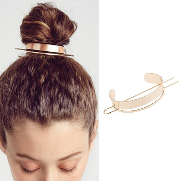 Hair Cuff Ring and Hairpin - Black - Hair Accessories | Fashiongirl