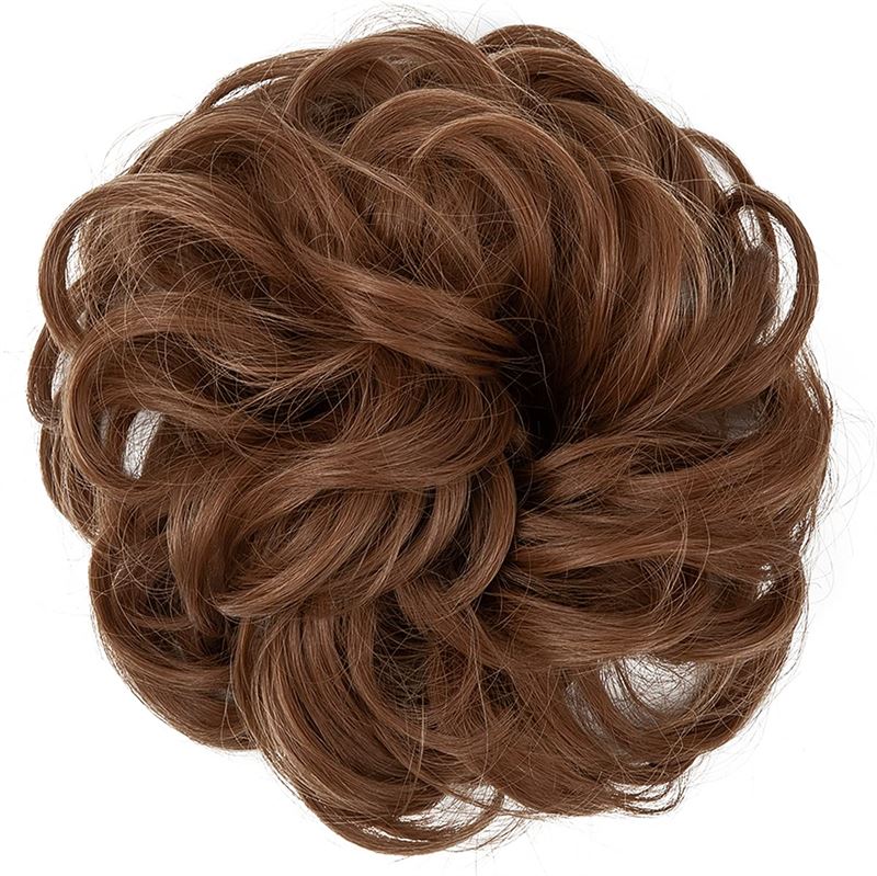 Messy Curly Hair for bun #27 - Golden auburn - Hair Accessories | Fashiongirl
