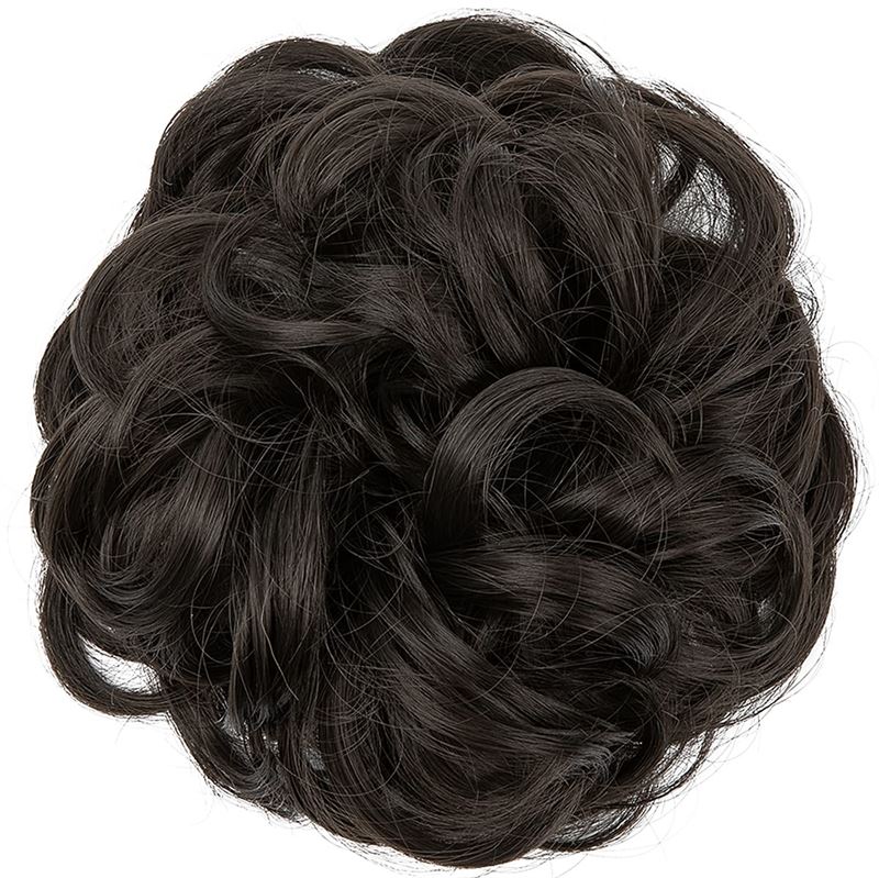 Messy Curly Hair for bun #4 - Black Brown - Hair Accessories | Fashiongirl