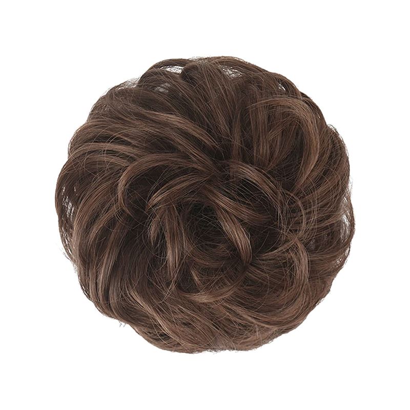 Messy Curly Hair for bun #8 - Medium Ash Brown - Hair Accessories | Fashiongirl