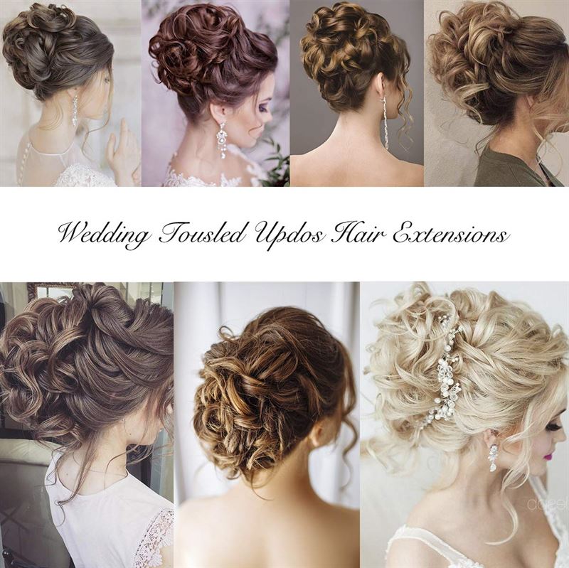 Messy Curly Hair for bun #8 - Medium Ash Brown - Hair Accessories | Fashiongirl
