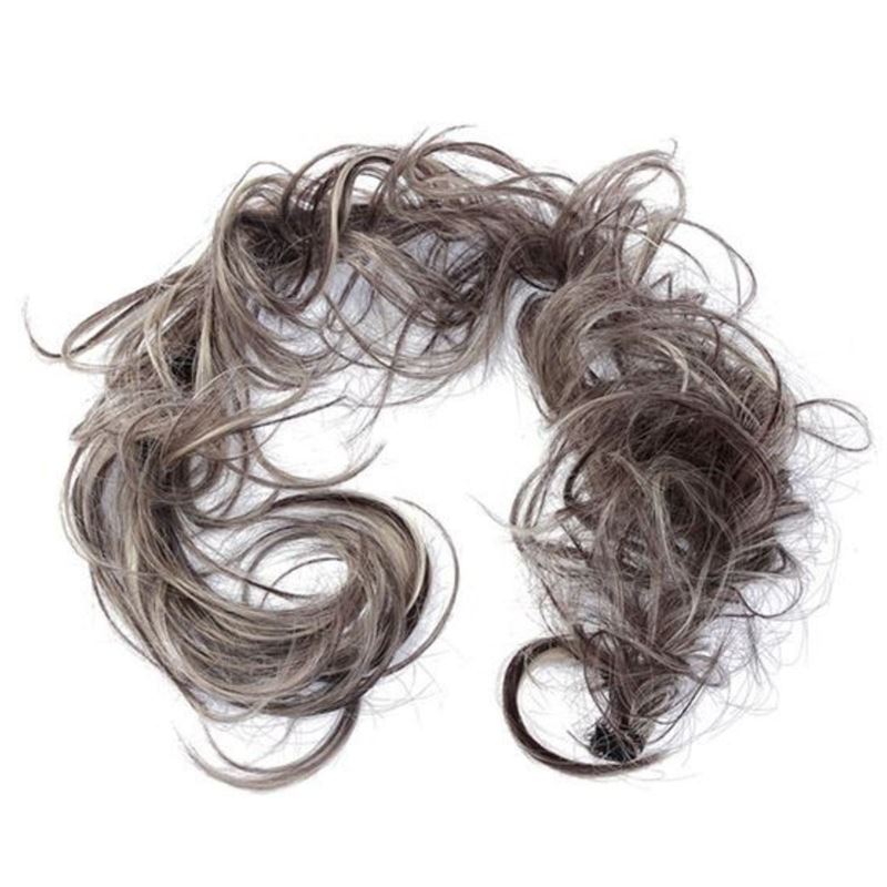 Messy Curly Hair for bun #M6PH613 - Brown/Blond Mix - Hair Accessories | Fashiongirl