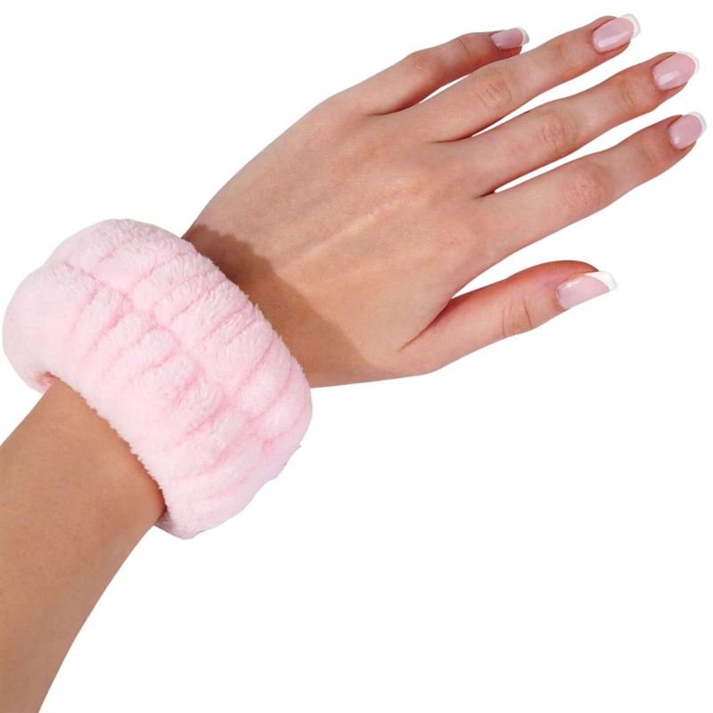 Microfibre Wrist Washband - Pink 2 pcs. - | Fashiongirl