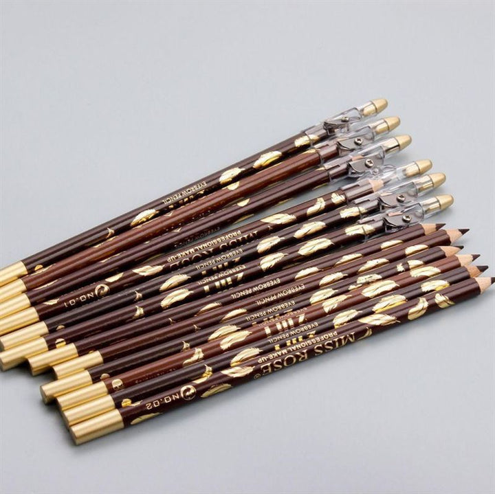 Miss Rose Eyebrow Pencil / Eyebrow Brush - No. 1 Dark Brown - | Fashiongirl
