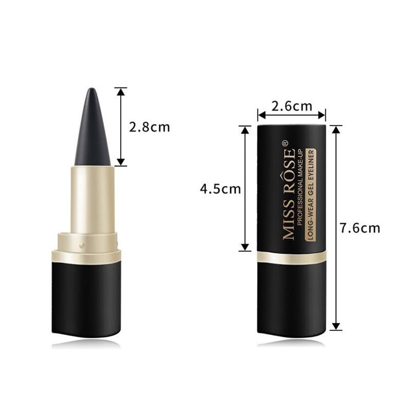 Miss Rose Long - Wear Gel Eyeliner - Black - | Fashiongirl