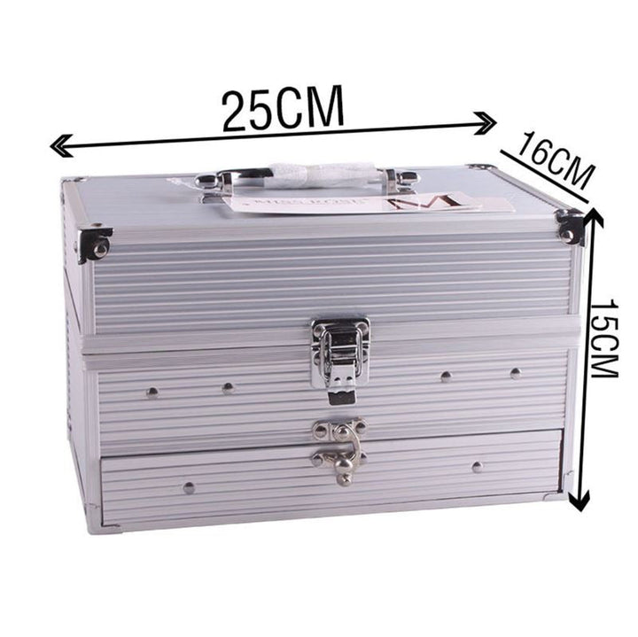 Miss Rose Multifunctional Aluminium Makeup Palette Box - | Fashiongirl