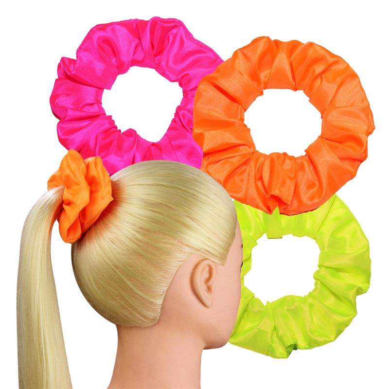Neon Scrunchie - Neon Orange - Hair Accessories