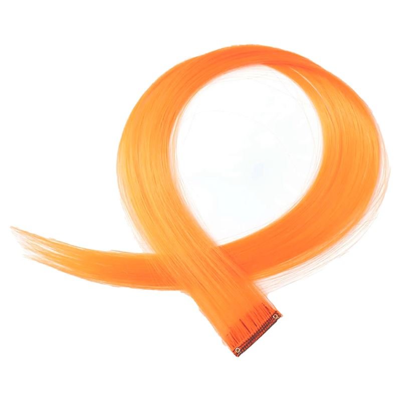 Orange, 50 cm - Crazy Colour Clip On - | Fashiongirl