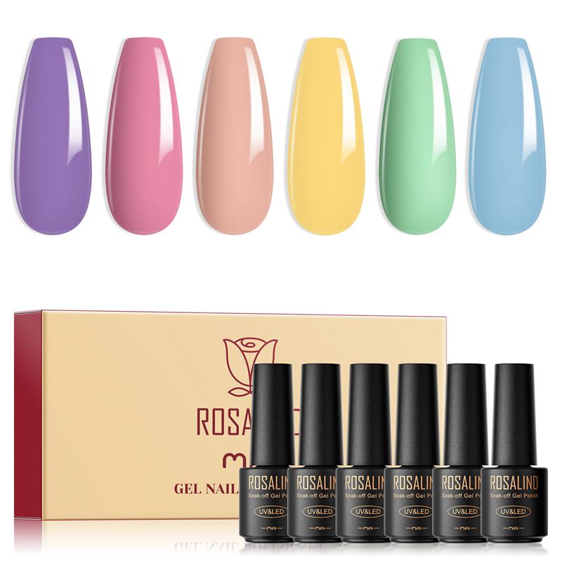 ROSALIND Mini Gel Polishes / Nail Polish - Pastel Collection (RATC6 - 008) - | Fashiongirl
