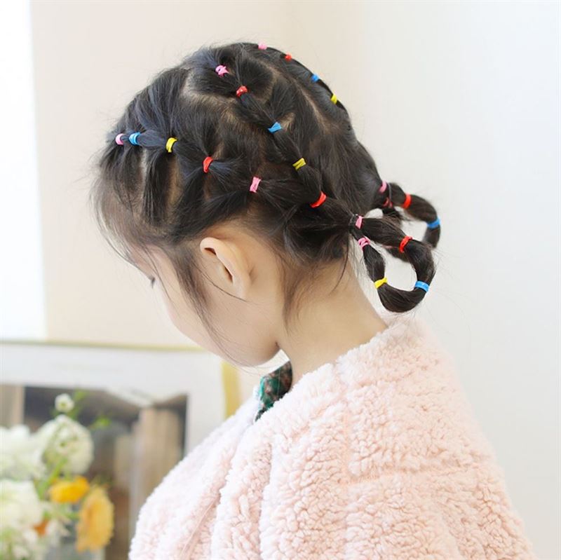 SOHO Adin Snag Free Hair elastics, 1000 pcs - Magic Purple - Hair Accessories | Fashiongirl
