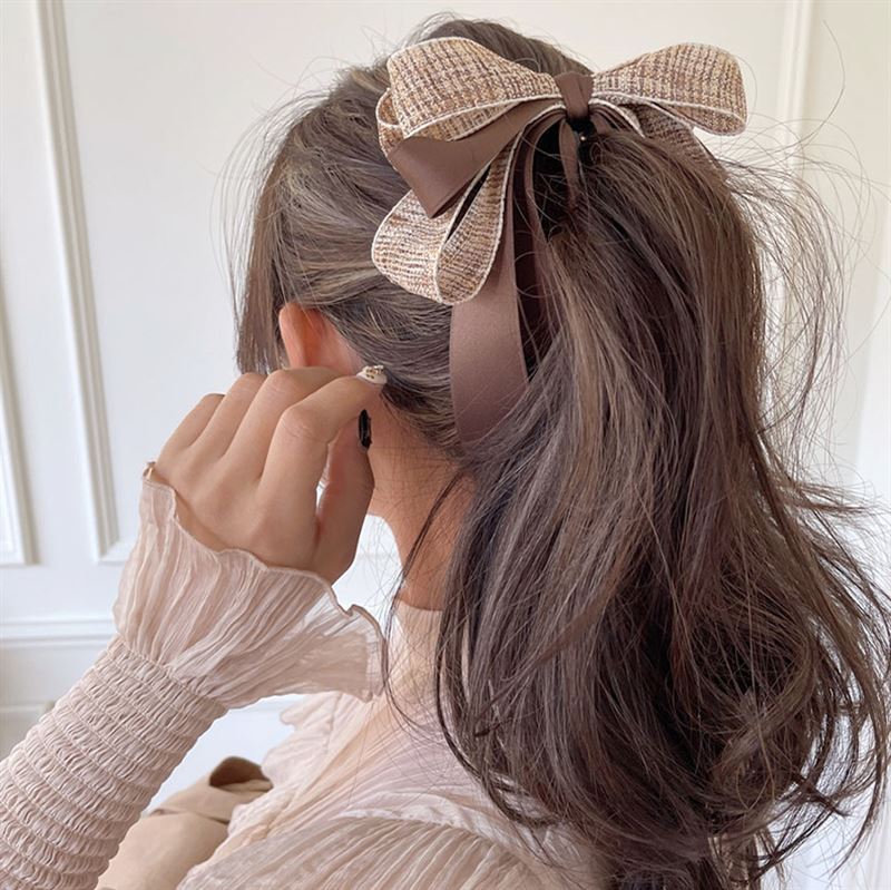 SOHO Aidan Aidan Bow Banana Hair Clip - Pink - Hair Accessories | Fashiongirl