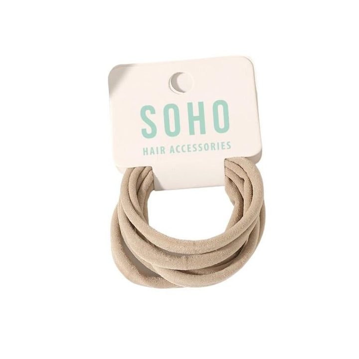SOHO Alena Hair elastics - Beige - Hair Accessories | Fashiongirl