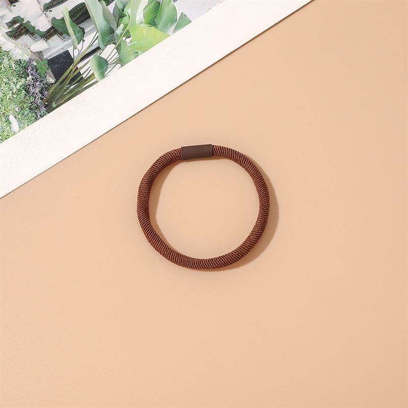 SOHO Amelie Hair elastics - Brown - Hair Accessories | Fashiongirl