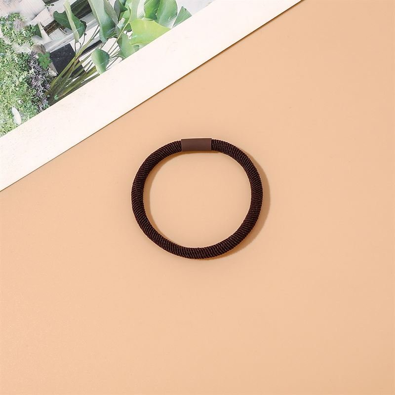 SOHO Amelie Hair elastics - Dark brown - Hair Accessories | Fashiongirl
