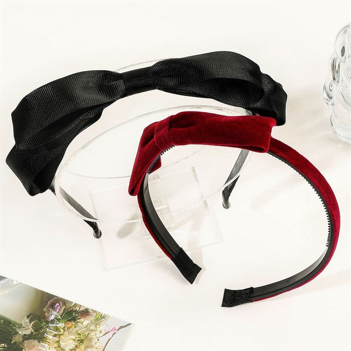 SOHO Beata Bow Headband - Black - Hair Accessories | Fashiongirl