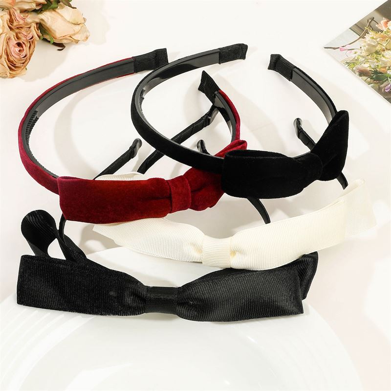 SOHO Beata Bow Headband - Red - Hair Accessories | Fashiongirl