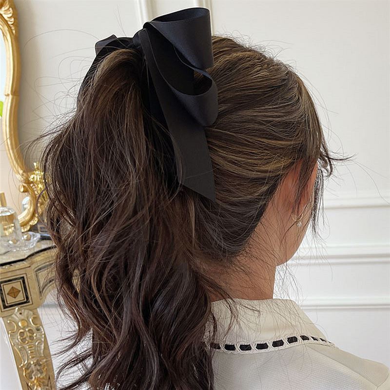 SOHO Bona Bow Banana Hair Clip - Beige - Hair Accessories | Fashiongirl