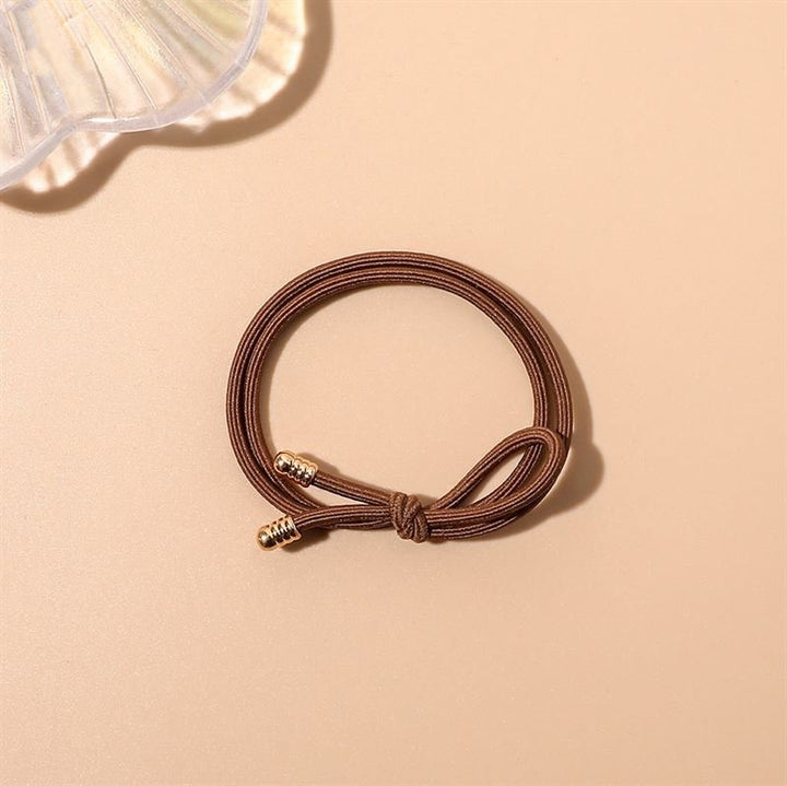 SOHO Cibe Hair elastics - Brown - Hair Accessories | Fashiongirl