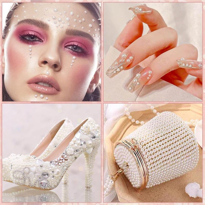 SOHO Dazzling Self Adhesive Beads - White - | Fashiongirl