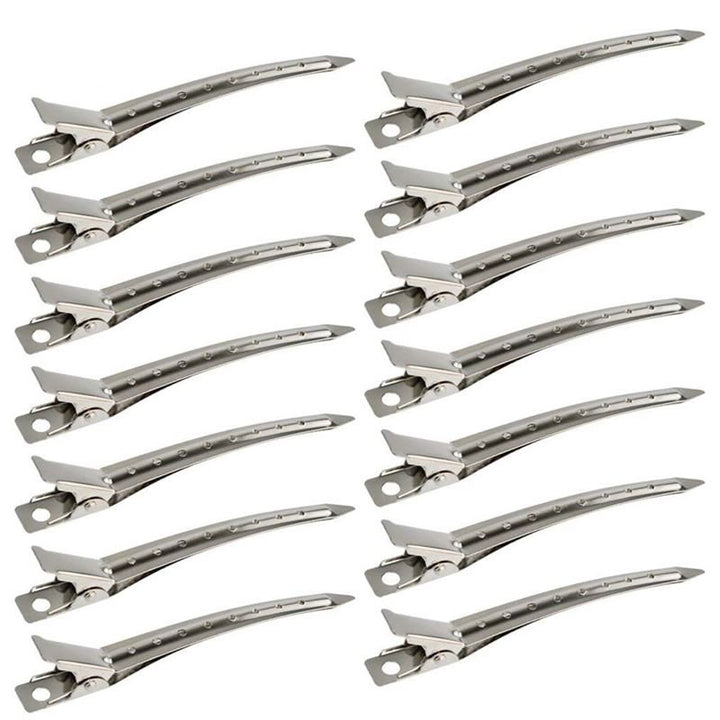 SOHO Duck Metal Hair Clips for Hair Styling and Splitting - 12 pcs - | Fashiongirl