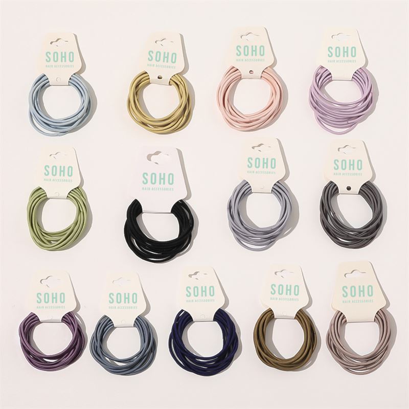 SOHO Ellie Hair Elastic - Light grey - Hair Accessories | Fashiongirl