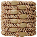 SOHO Hair elastics - Beige, 3 pcs - Hair Accessories | Fashiongirl