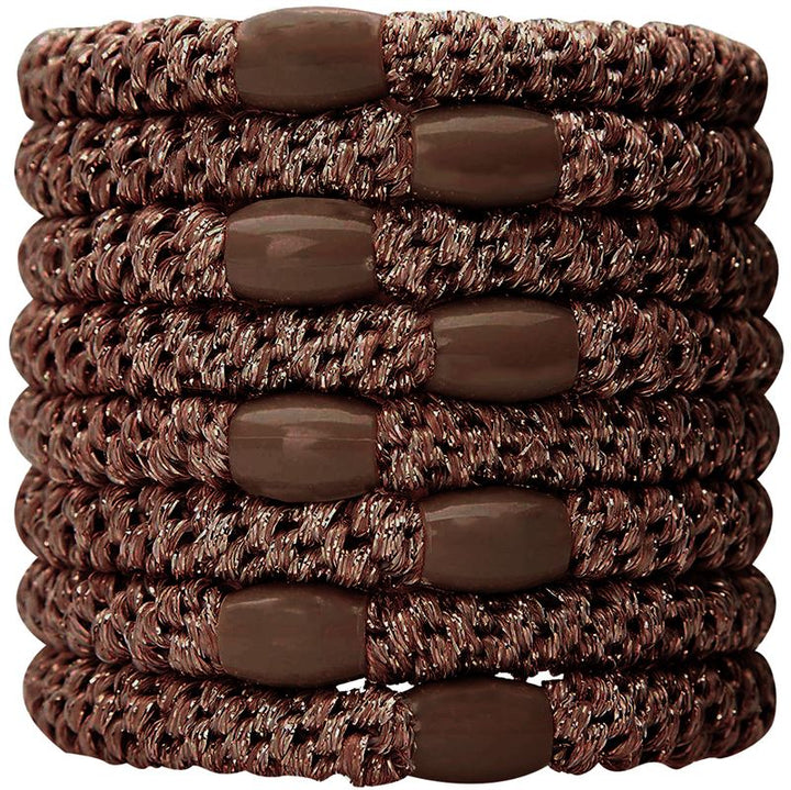 SOHO Hair elastics - Brown, 3 pcs - Hair Accessories | Fashiongirl