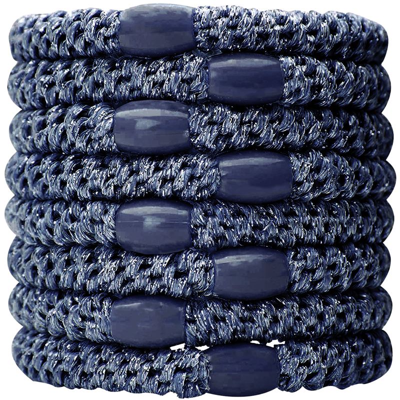 SOHO Hair elastics - Denim, 3 pcs - Hair Accessories | Fashiongirl