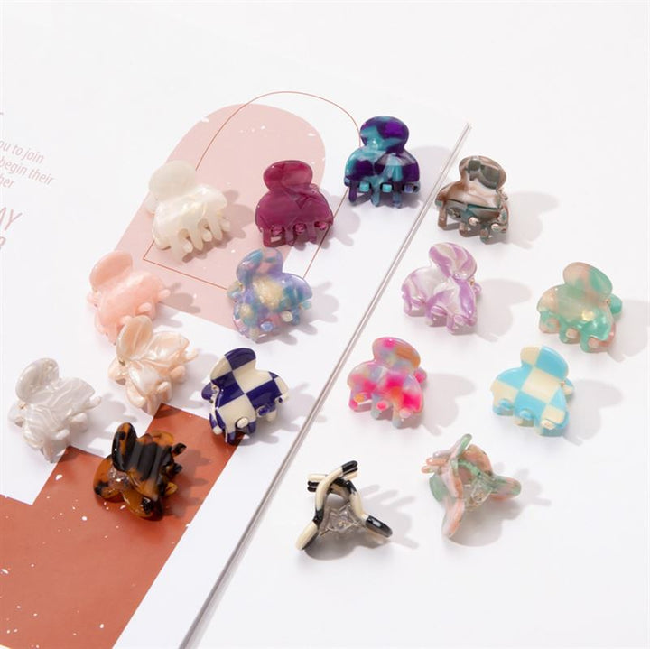 SOHO Hara Mini Hair Claw - Black Marble - Hair Accessories