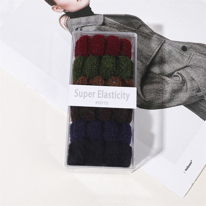 SOHO Hebe Hair elastics - Dark - Hair Accessories | Fashiongirl