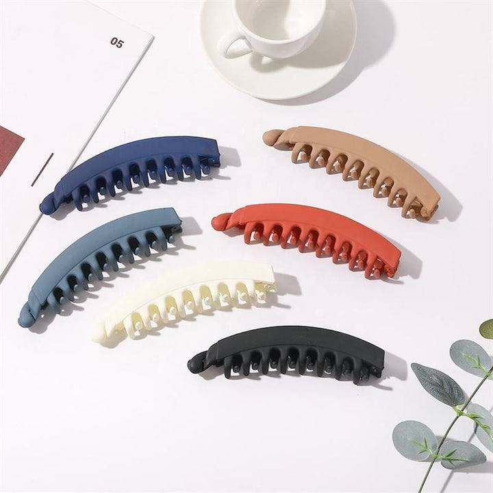 SOHO Idis Banana Hair Clip - Dark Brown - | Fashiongirl