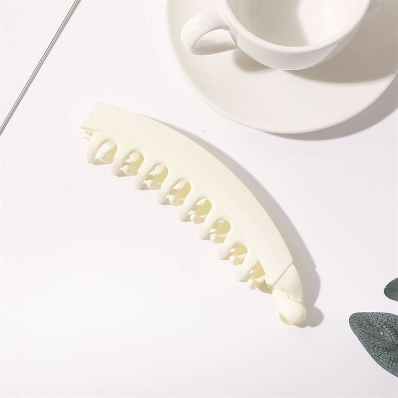 SOHO Idis Banana Hair Clip - White - | Fashiongirl