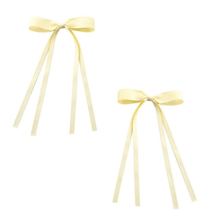 SOHO Isa Bow Hair clips - Yellow - Hair Accessories | Fashiongirl