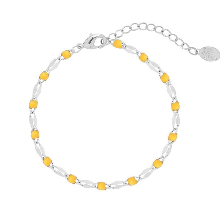 SOHO Kora Bracelet - Silver/Yellow - | Fashiongirl