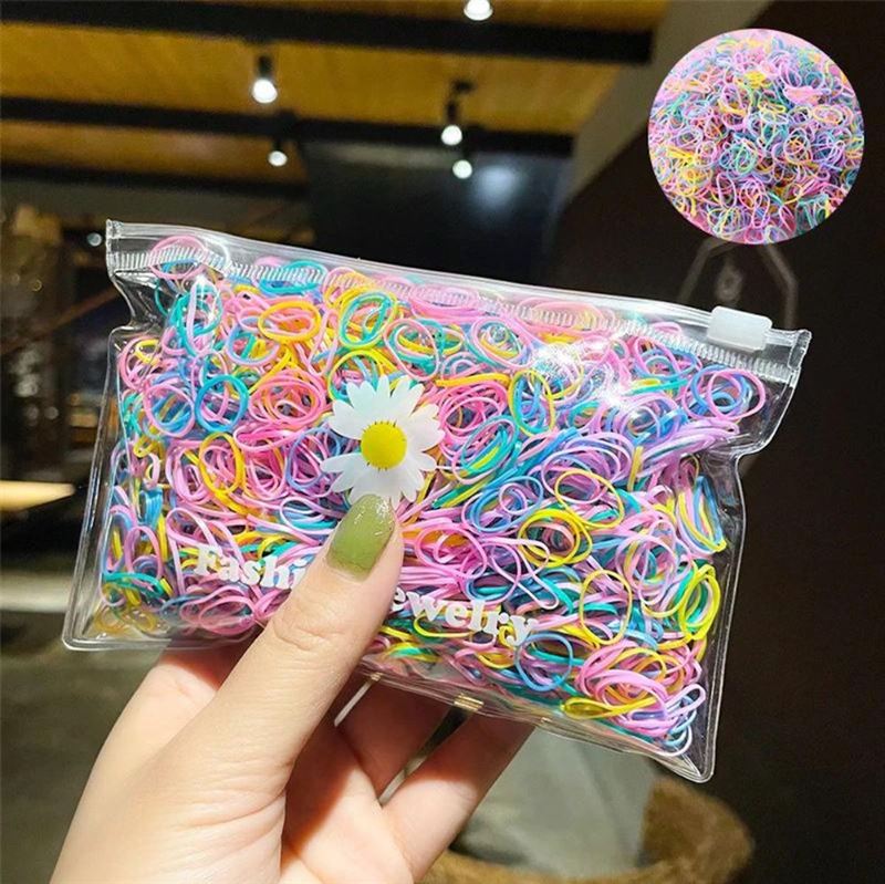 SOHO Liva Snag Free Hair elastics, 300 pcs - Pastel - Hair Accessories | Fashiongirl